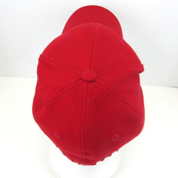 Strike King Lure Company Emb Logo Men's Red A-Flex ProFlex Stretch Cap Hat - Picture 5 of 10